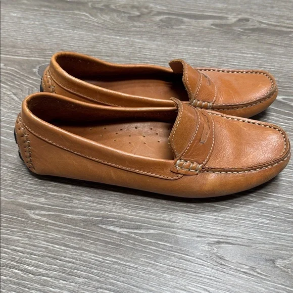 Mercanti Fiorentini Women 7.5 Brown Leather Loafers - Picture 2 of 7